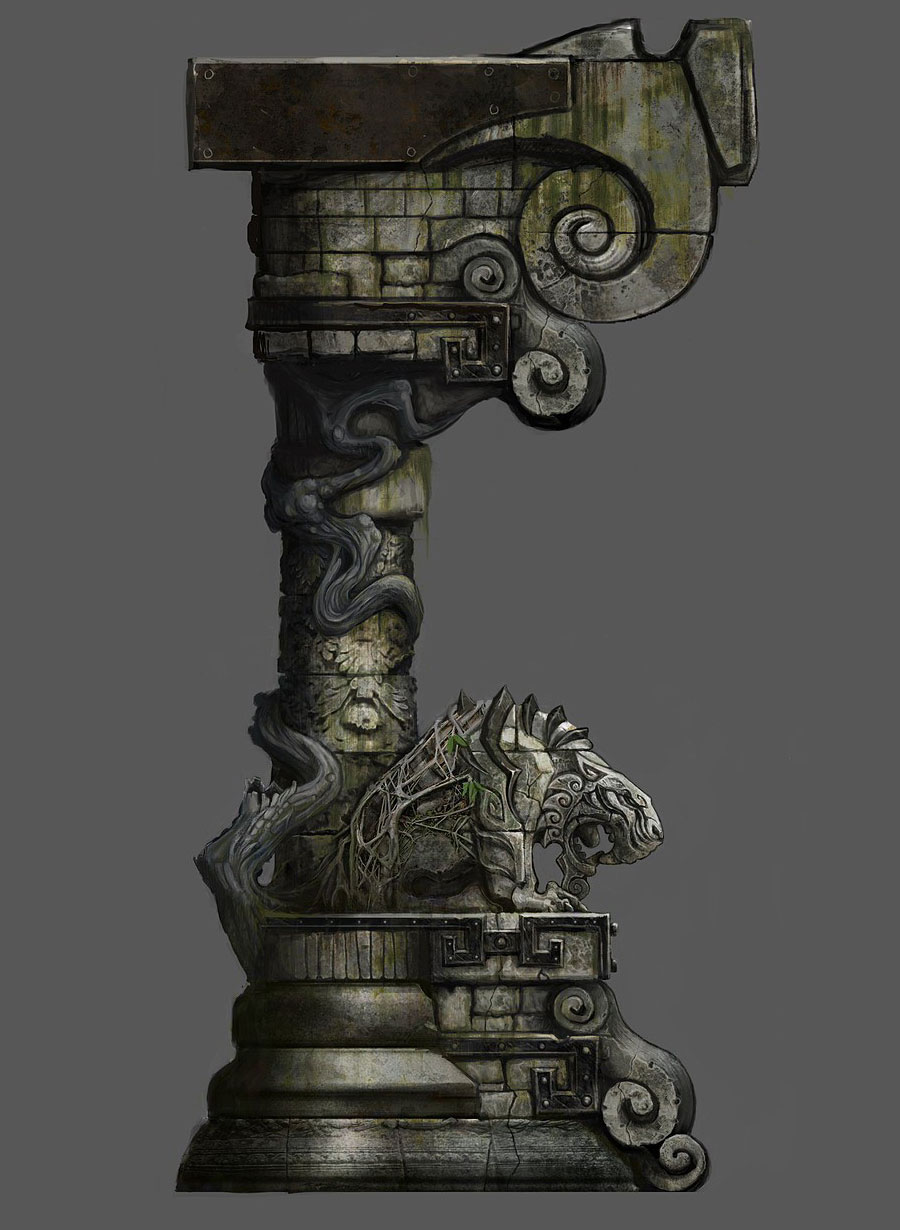 Tiger Column Art from World of Warcraft: Mists of Pandaria