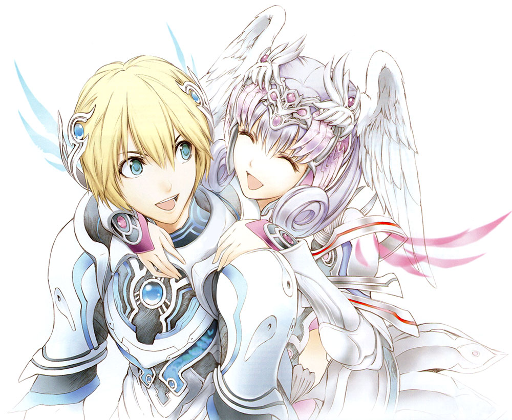 Shulk & Melia Illustration from Xenoblade Chronicles