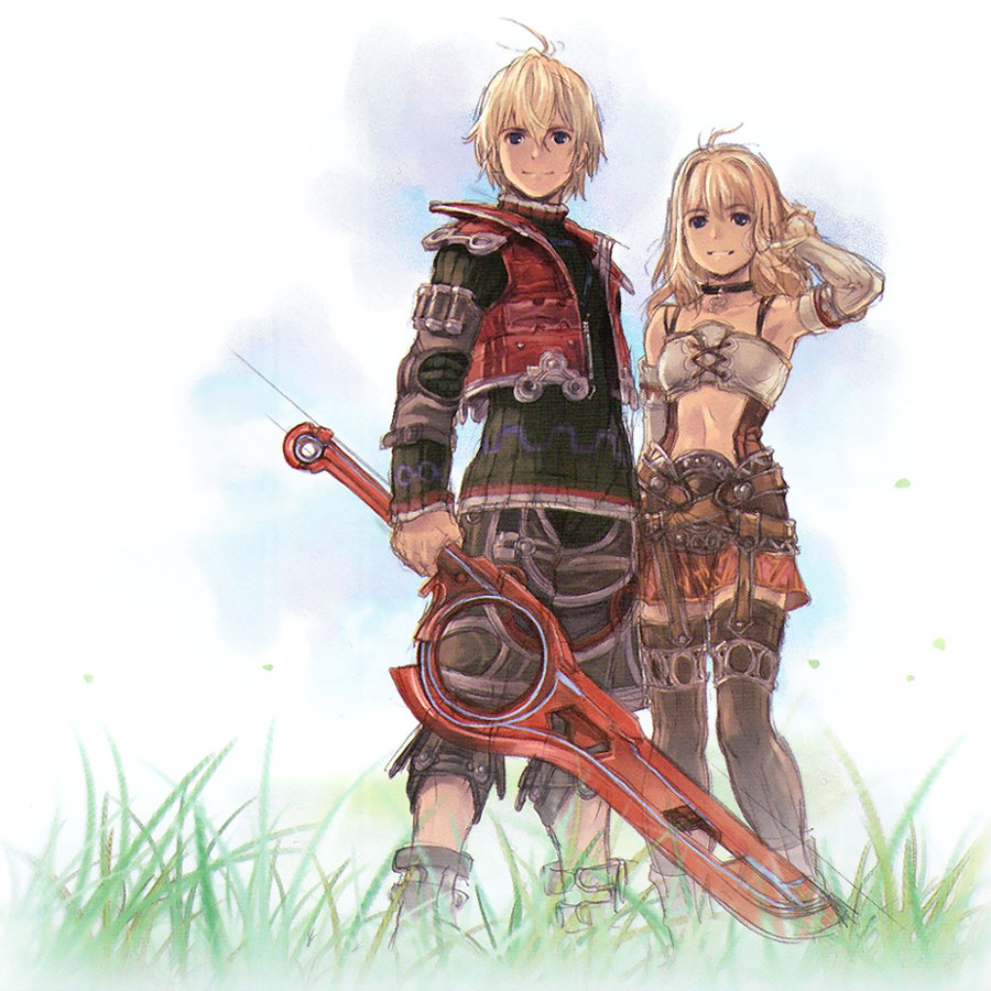 Shulk & Fiora Art from Xenoblade Chronicles