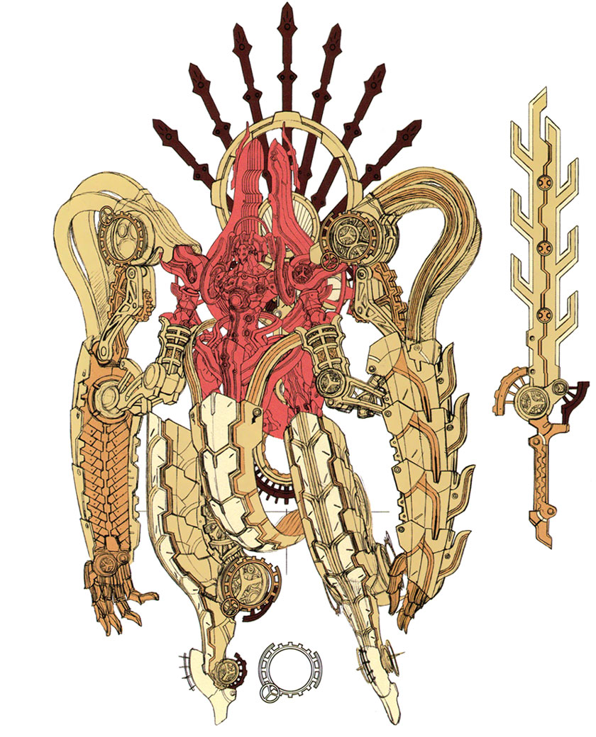 Jaldaboath Final Concept Art from Xenoblade Chronicles