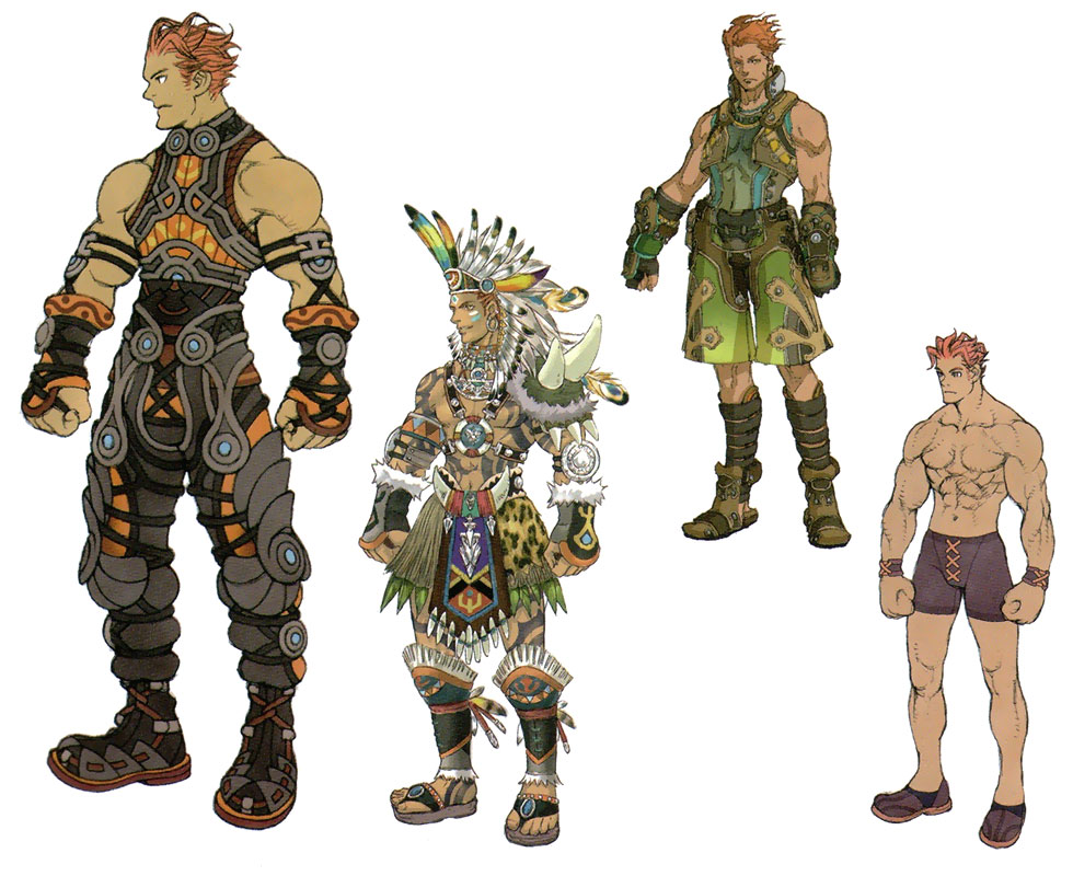 Reyn Concept Art from Xenoblade Chronicles