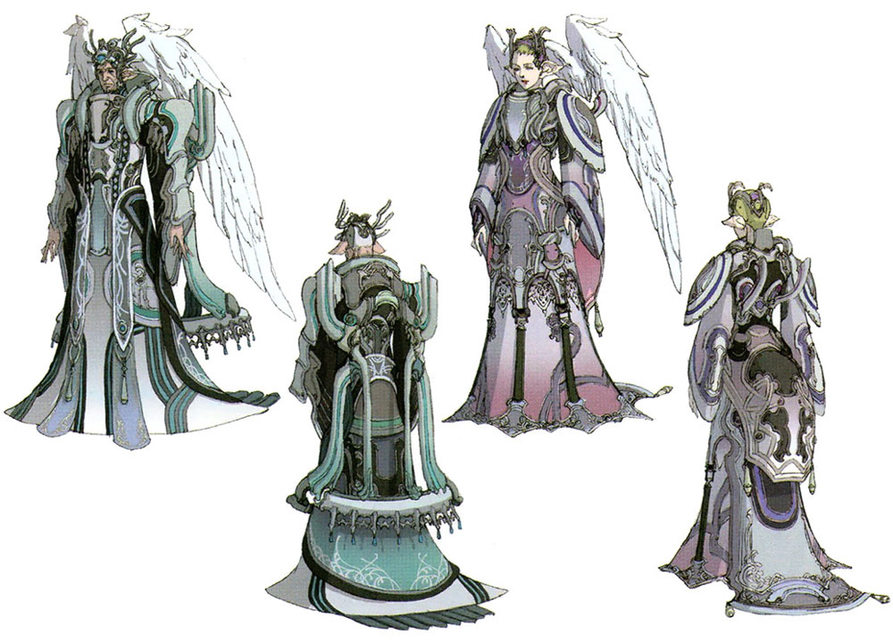 Sorean & Yumea Concept Art from Xenoblade Chronicles