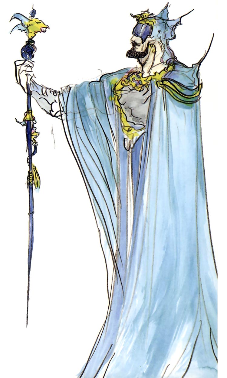 King Alexander Highwind Tycoon Art from Final Fantasy V