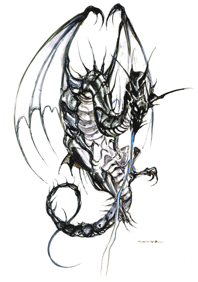 Bahamut Art from Final Fantasy V