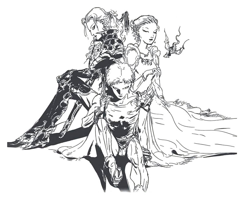 Faris, Lenna, & Bartz Art from Final Fantasy V