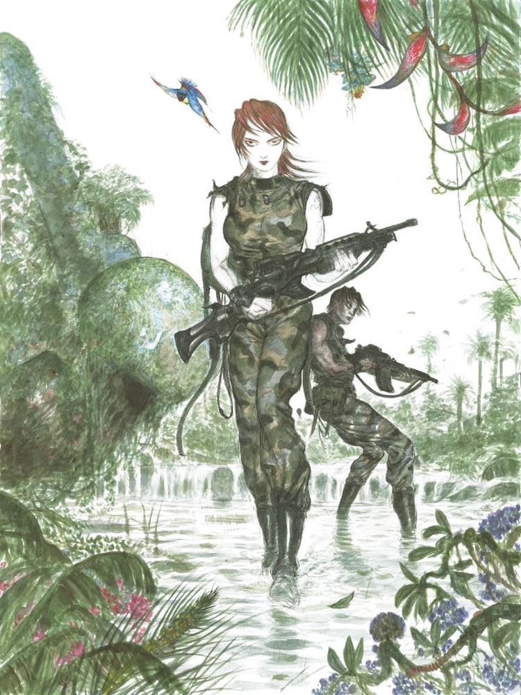 Maria & Kevin Illustration from Front Mission