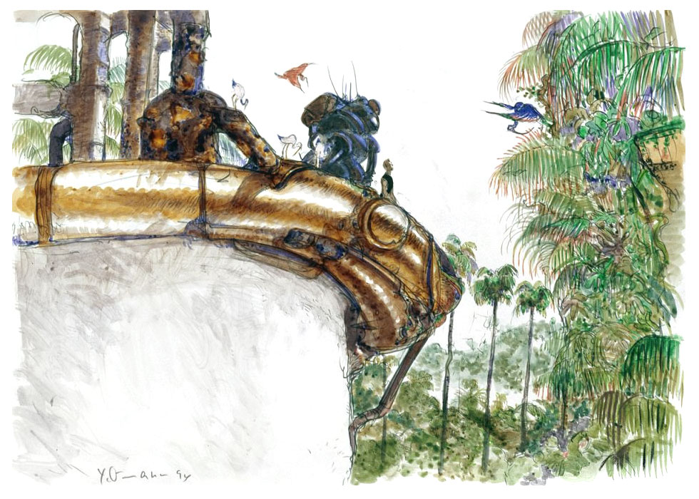 Jungle Illustration from Front Mission