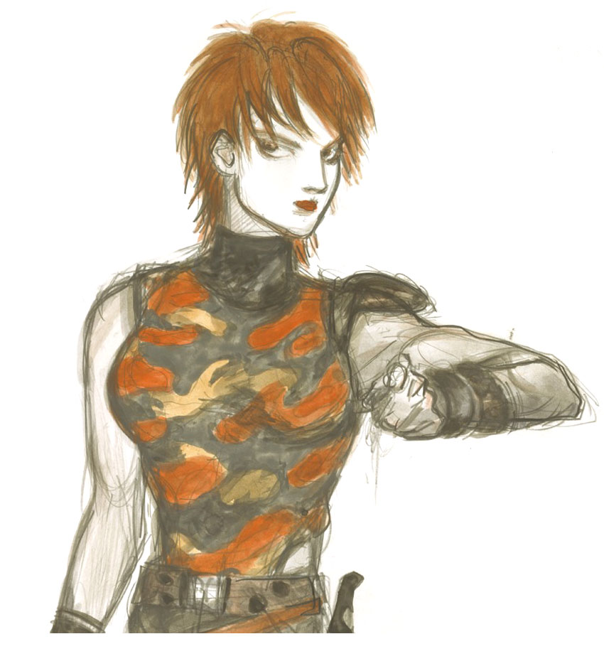 Maria Portrait Art from Front Mission