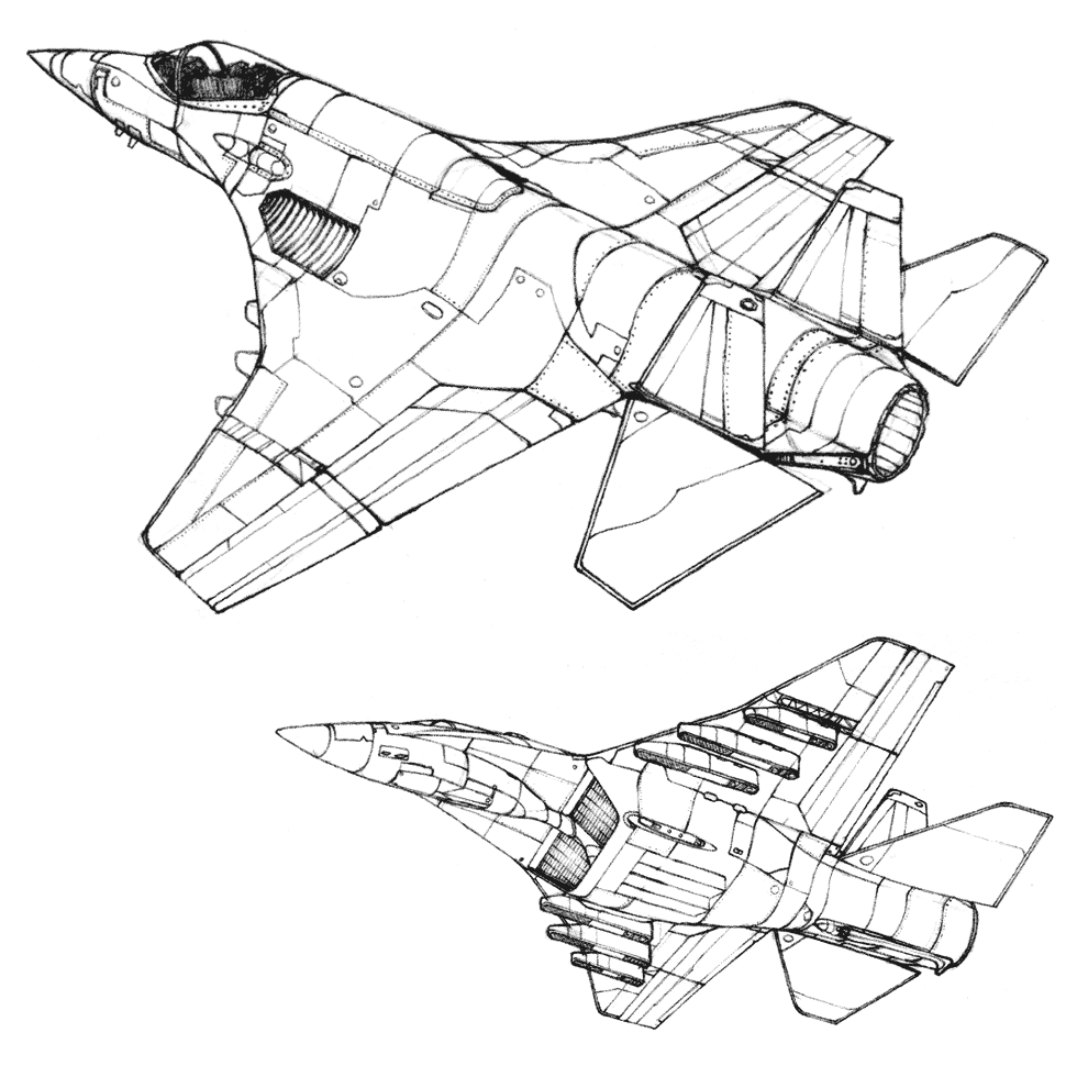Aircraft Sketch from Front Mission 3