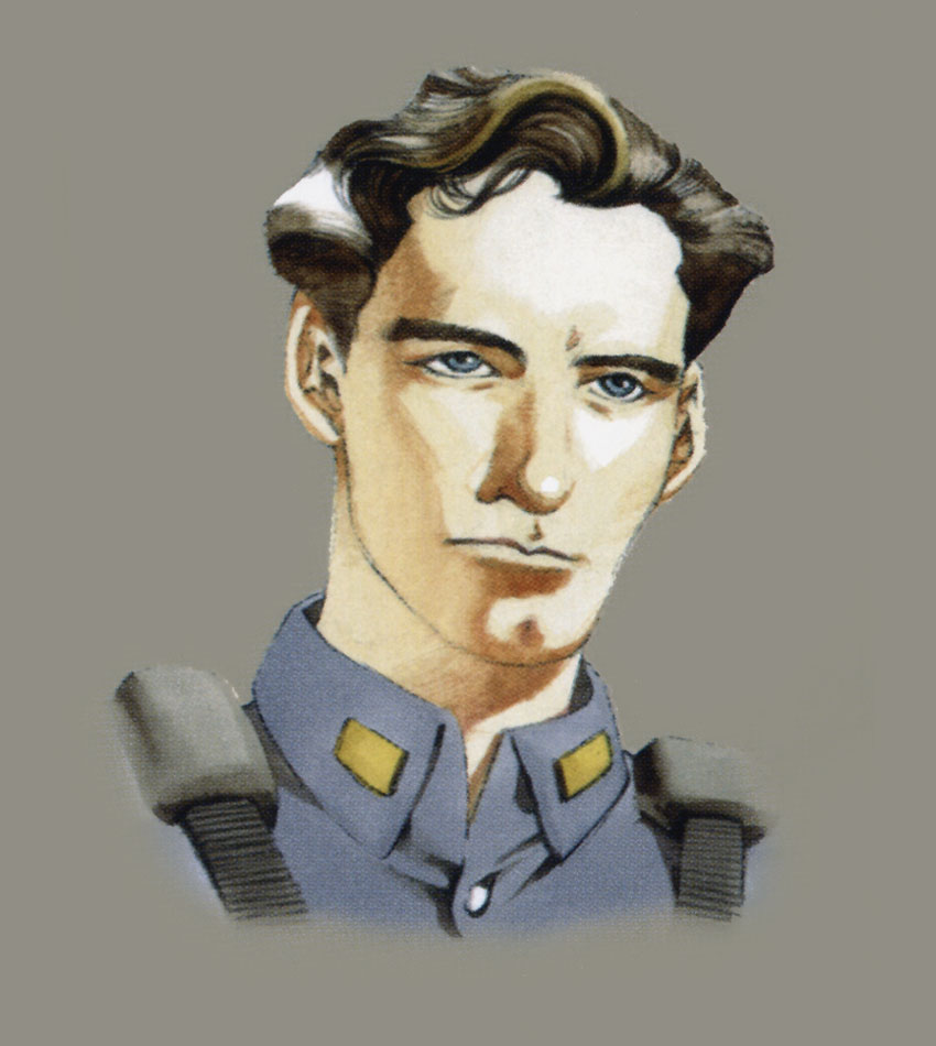 Dennis Face Art from Front Mission 3