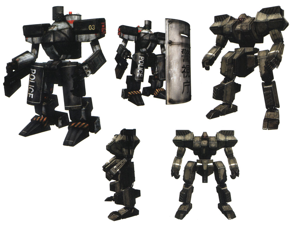 Iguchi Police Wanzer Art from Front Mission 3