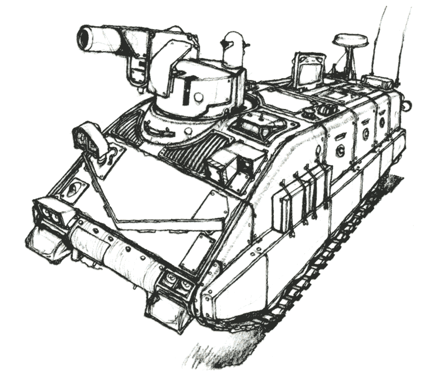 Tank Sketch from Front Mission 3