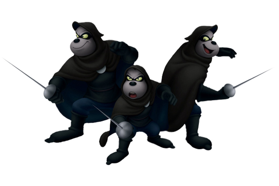 Beagle Boys Art from Kingdom Hearts 3D: Dream Drop Distance