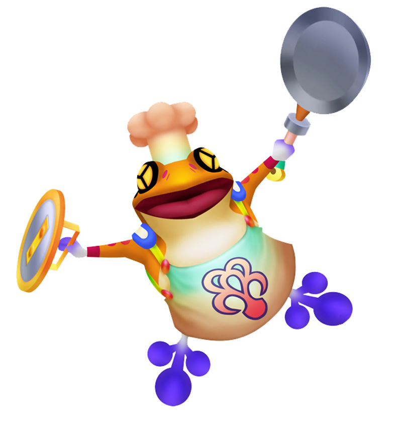 Frog Chef Art from Kingdom Hearts 3D: Dream Drop Distance
