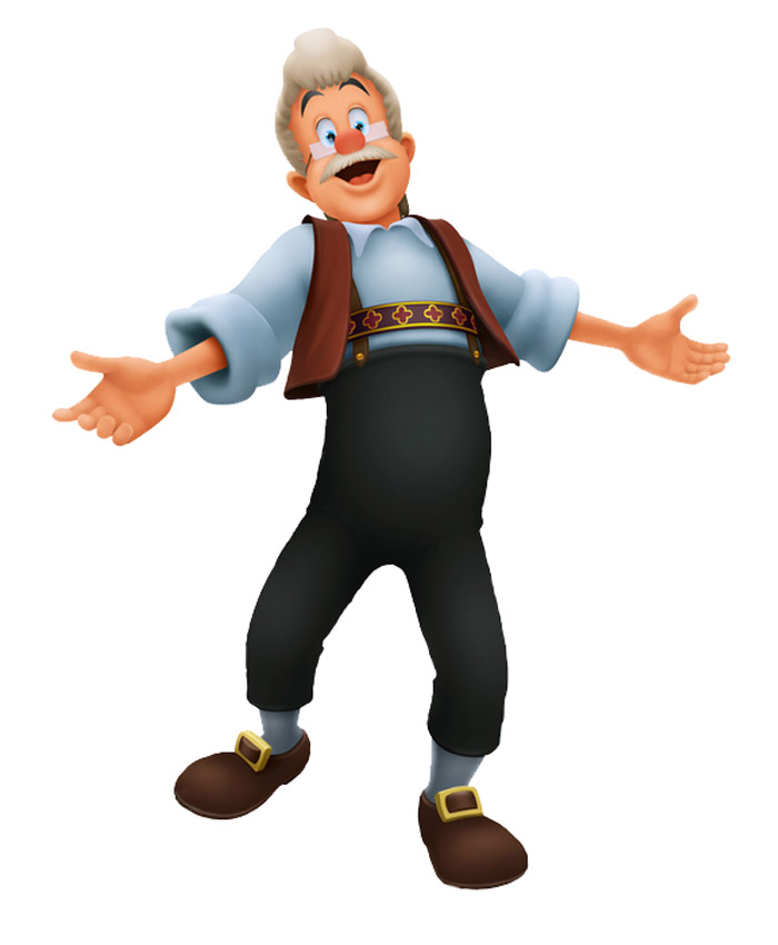 Geppetto Art from Kingdom Hearts 3D: Dream Drop Distance