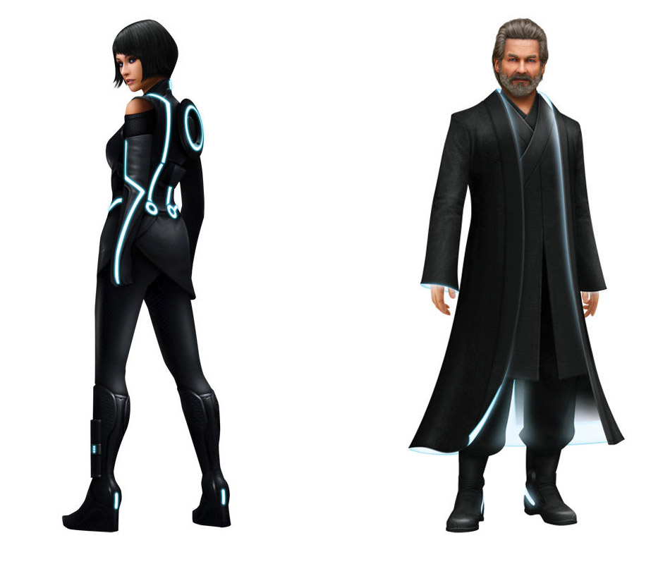 Quorra & Kevin Flynn Art from Kingdom Hearts 3D: Dream Drop Distance