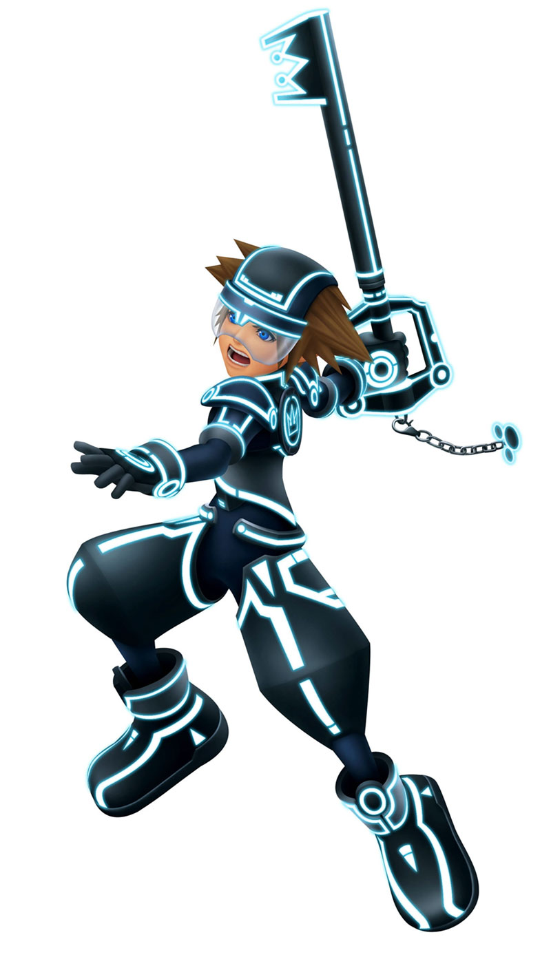 Sora - Tron Art from Kingdom Hearts 3D: Dream Drop Distance
