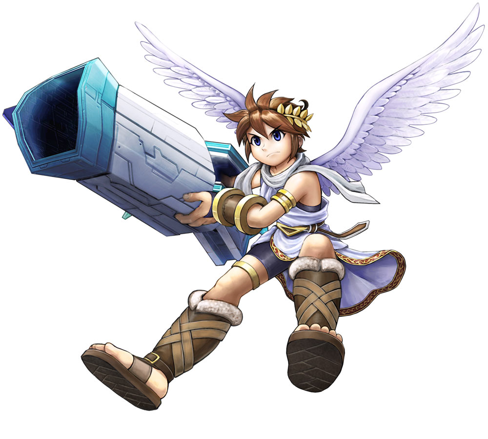 Pit & EZ Cannon Art from Kid Icarus: Uprising
