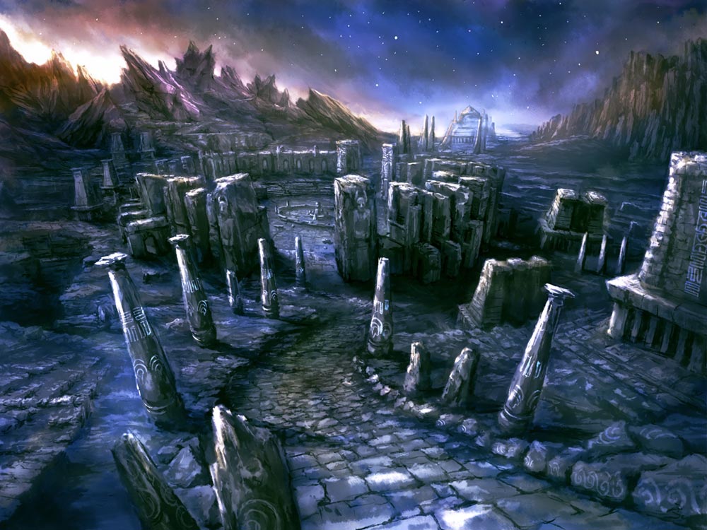 Temple Ruins Art from Kid Icarus: Uprising
