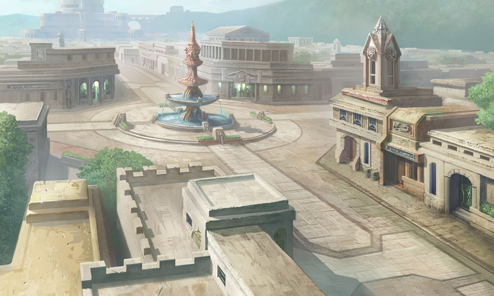 That First Town Art from Kid Icarus: Uprising