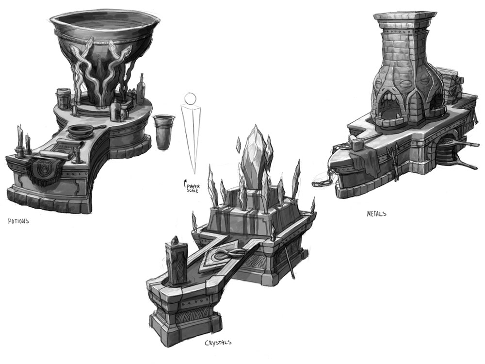 Crafting Tables Art from Kingdoms of Amalur: Reckoning