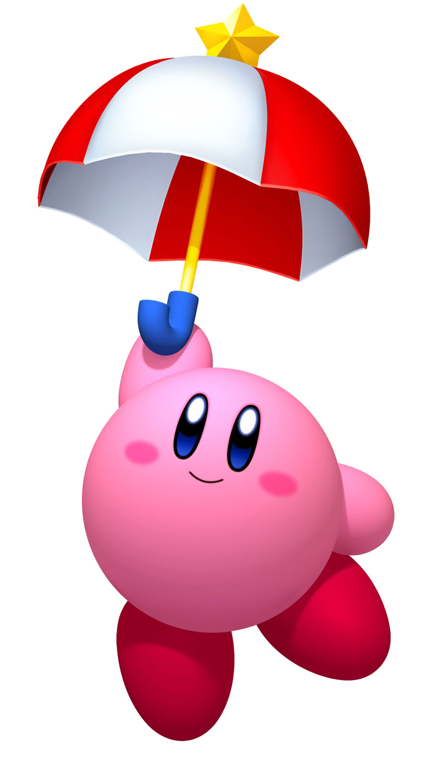 Parasol Kirby Art from Kirby's Return to Dream Land