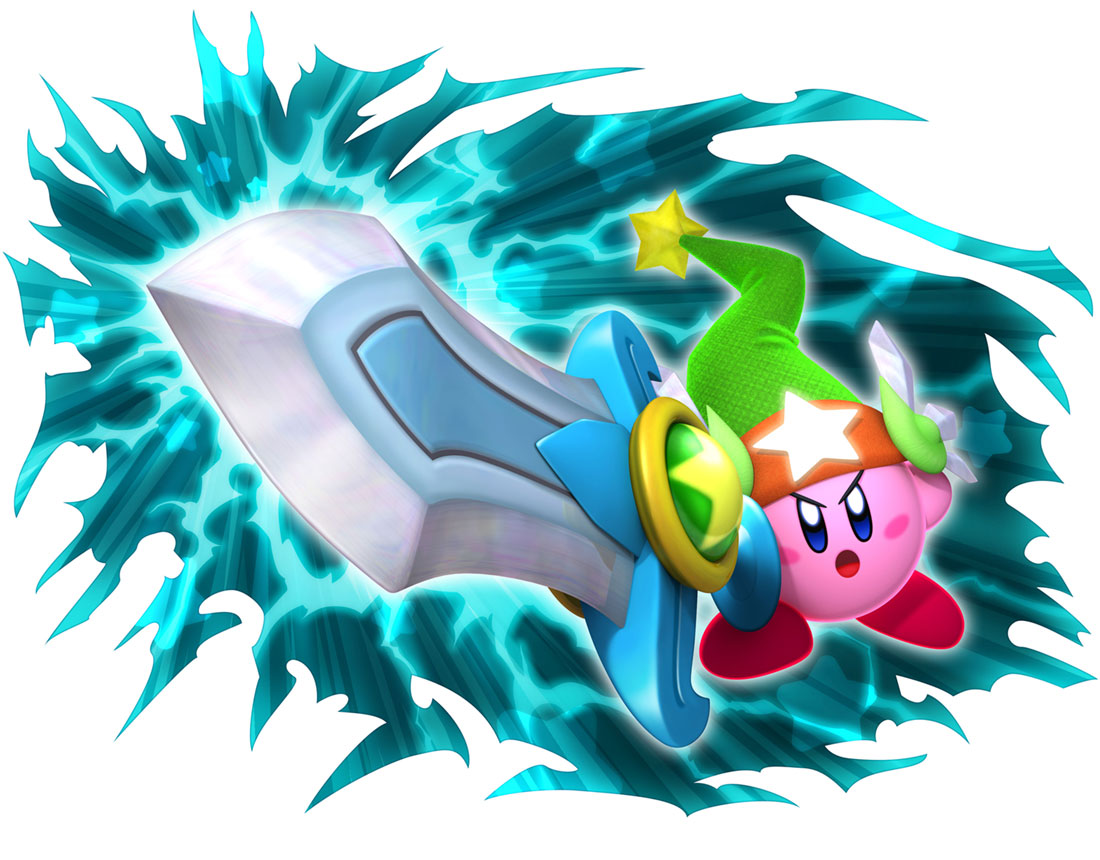Ultra Sword Kirby Art from Kirby's Return to Dream Land