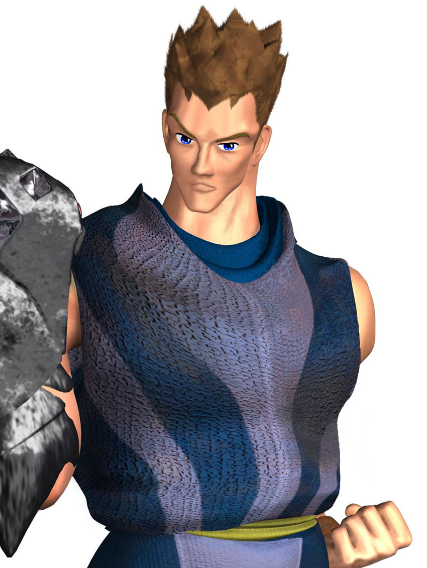 Gala Bust Render from Legend of Legaia