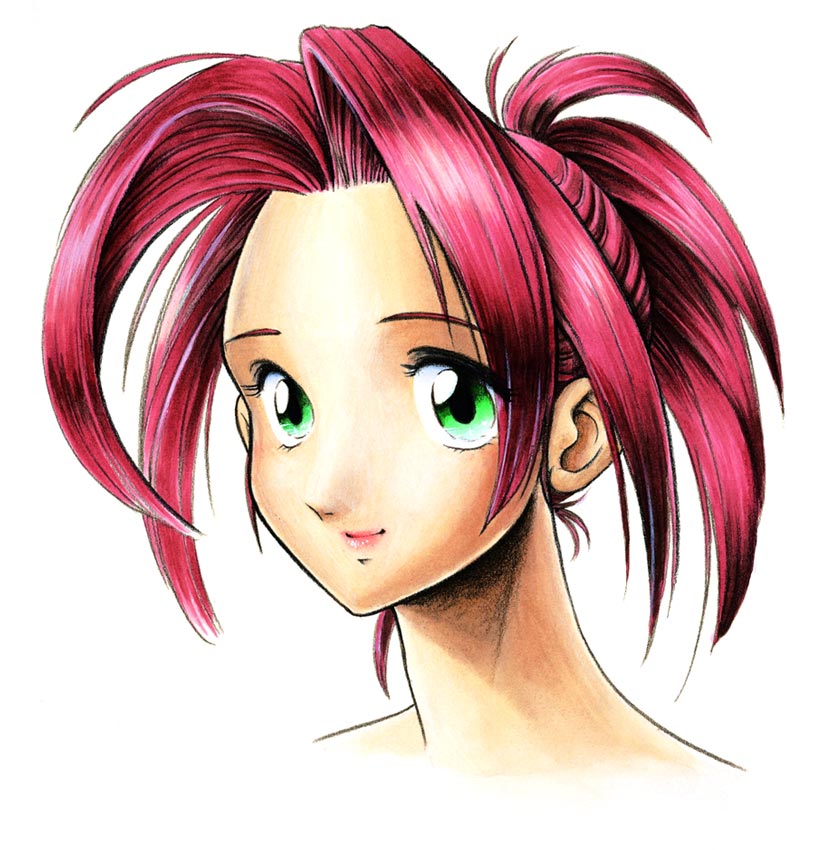Noa Face Concept Art from Legend of Legaia