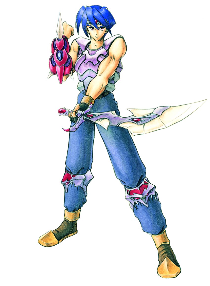 Vahn Concept Art from Legend of Legaia