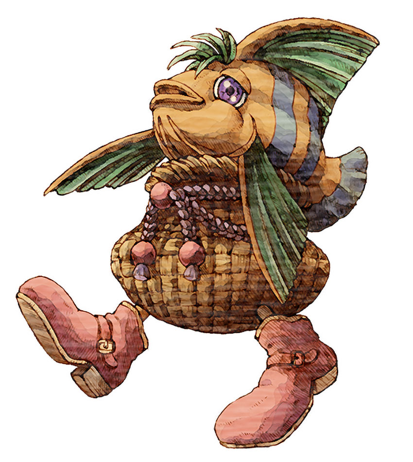 Basket Fish Art from Legend of Mana