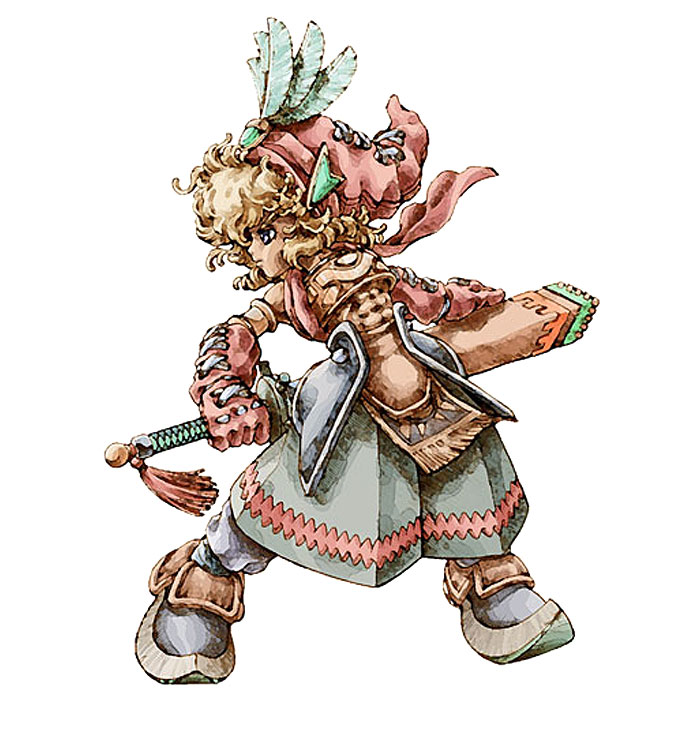 Hero (Shiloh) Art from Legend of Mana