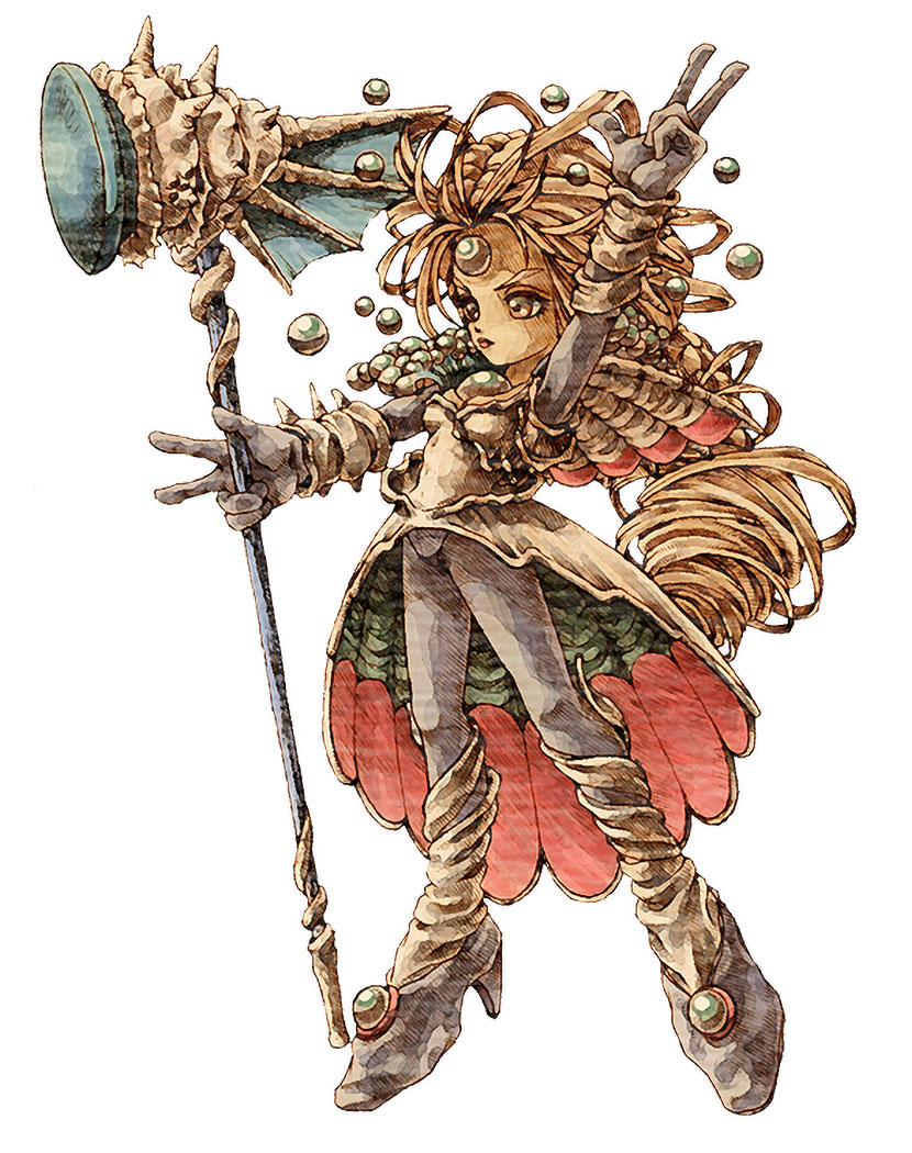 Lady Blackpearl Art from Legend of Mana