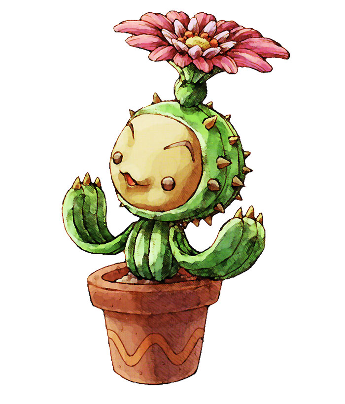 Li'l Cactus Art from Legend of Mana