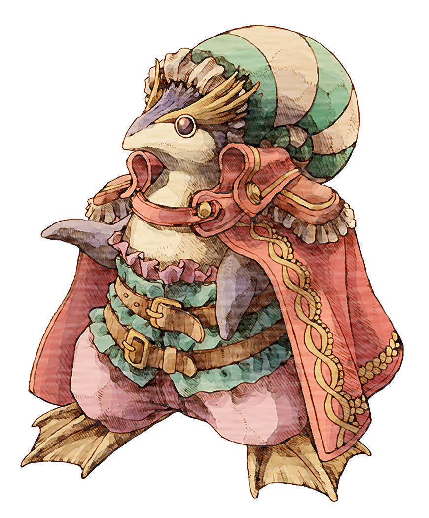 Pirate Penguin Art from Legend of Mana