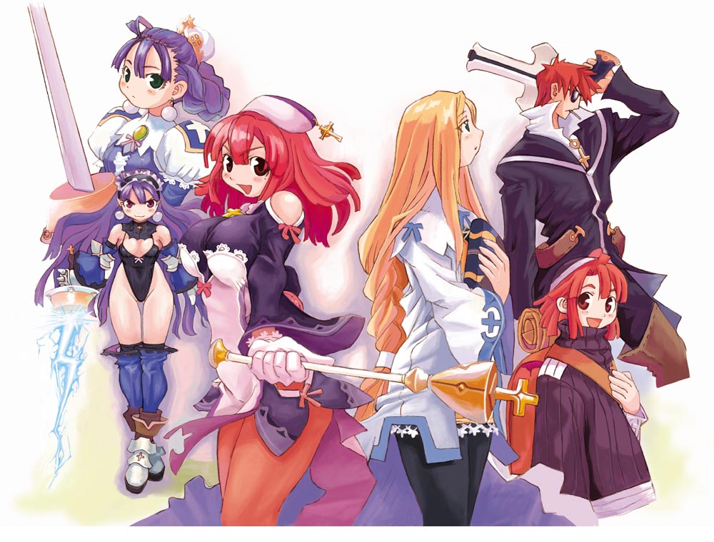 Main Characters Art from La Pucelle: Tactics