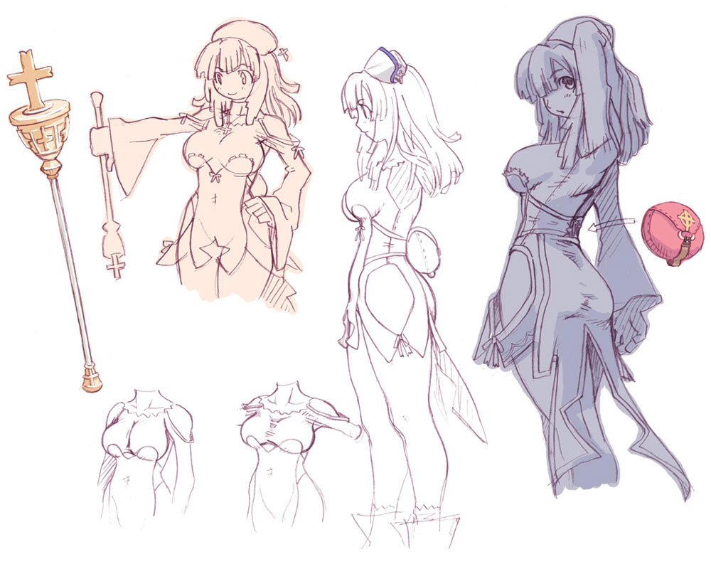 Prier Concept Art from La Pucelle: Tactics