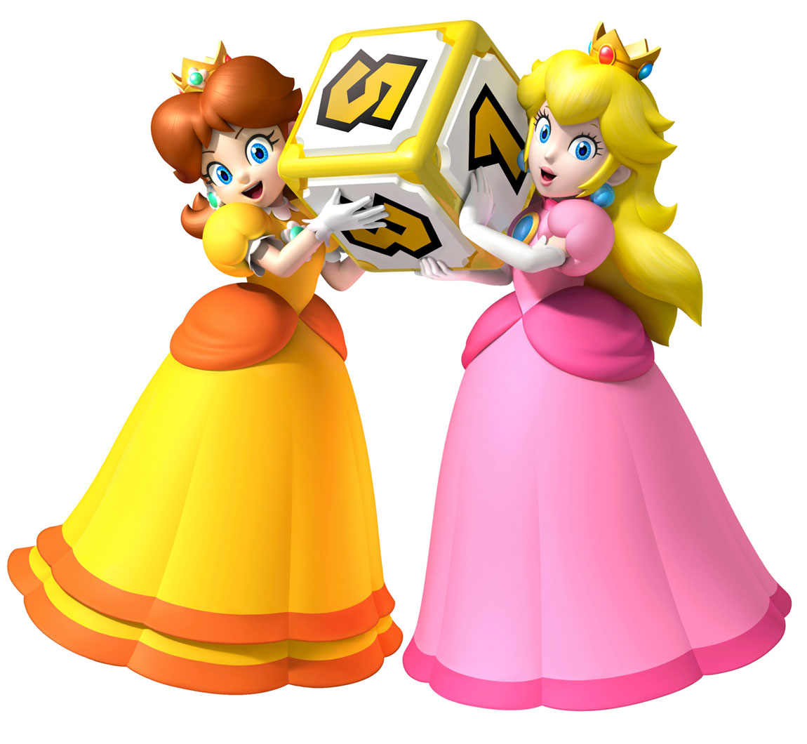 Daisy & Peach Art from Mario Party 9
