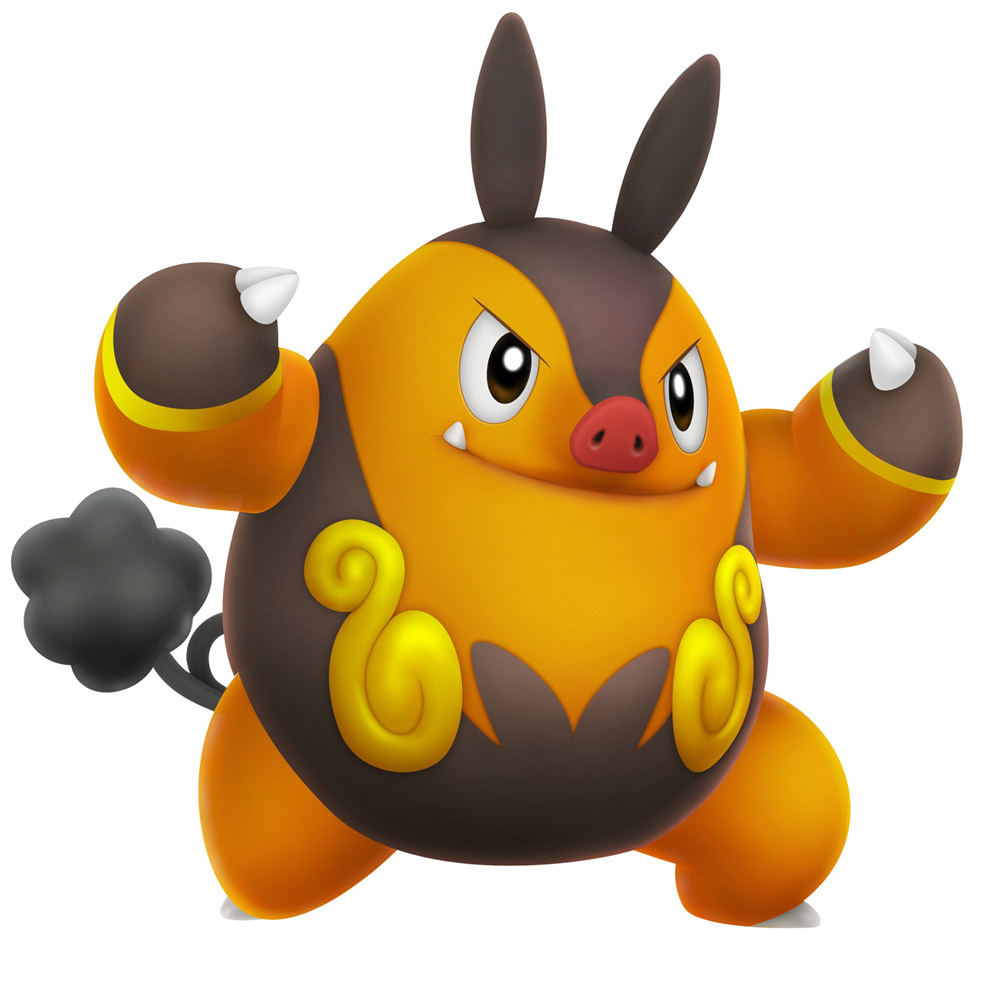 Pignite Art from PokéPark 2: Wonders Beyond