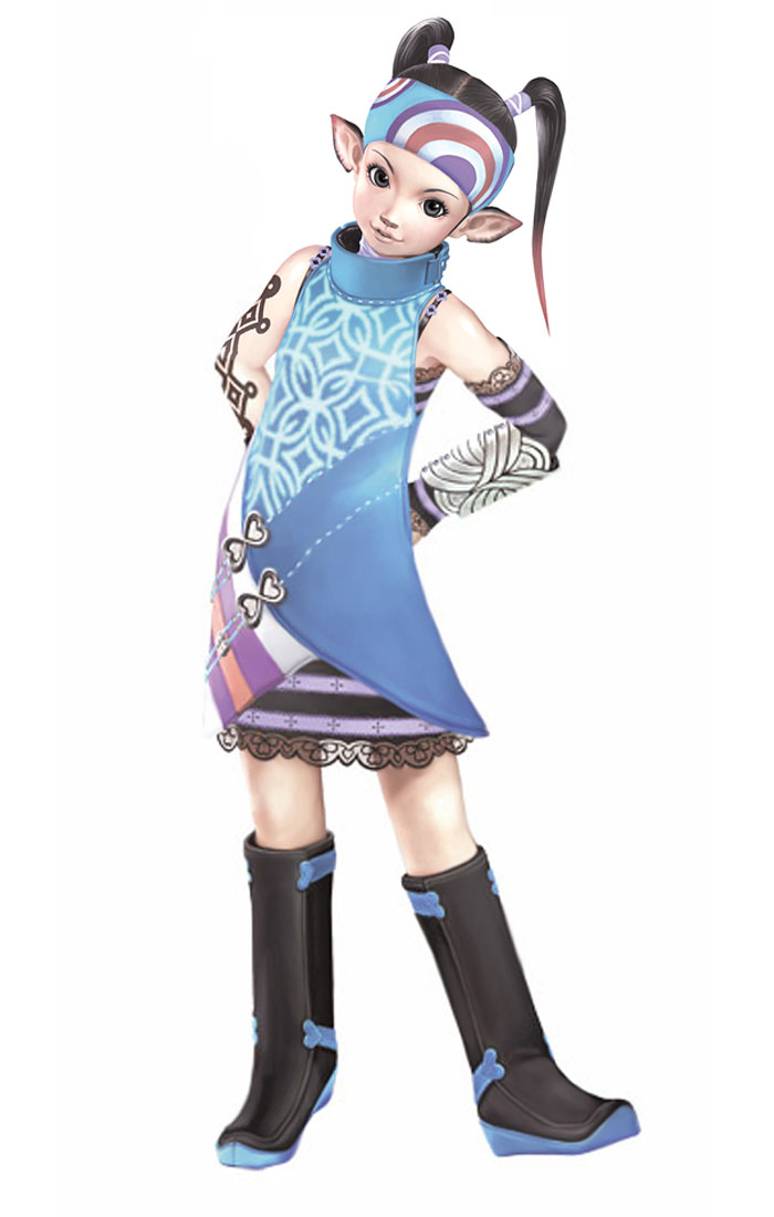 Liina Sukaya Art from Phantasy Star Universe