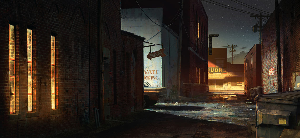 Bar Back Alley Art from The Last of Us
