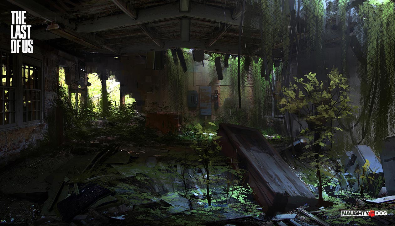 Building Interior Art from The Last of Us