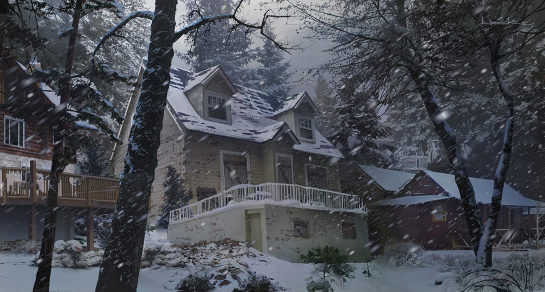Cabins Art from The Last of Us