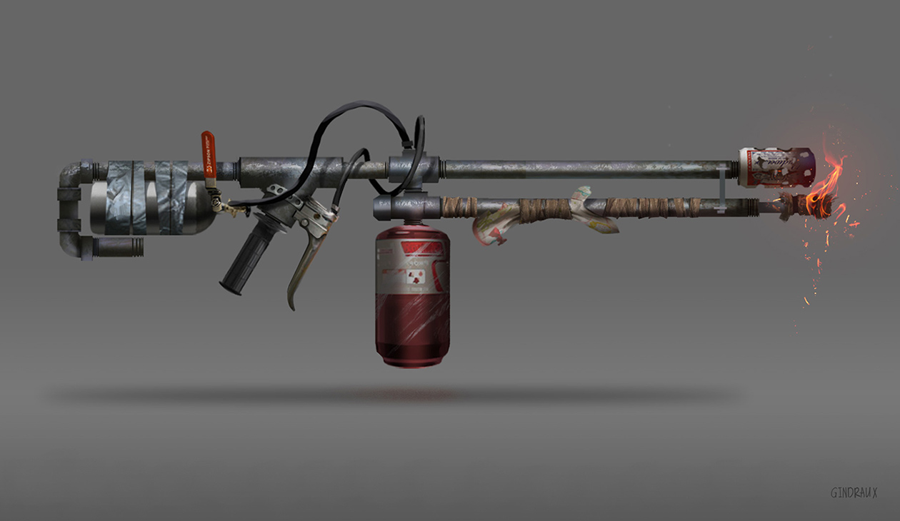 Flamethrower Art from The Last of Us