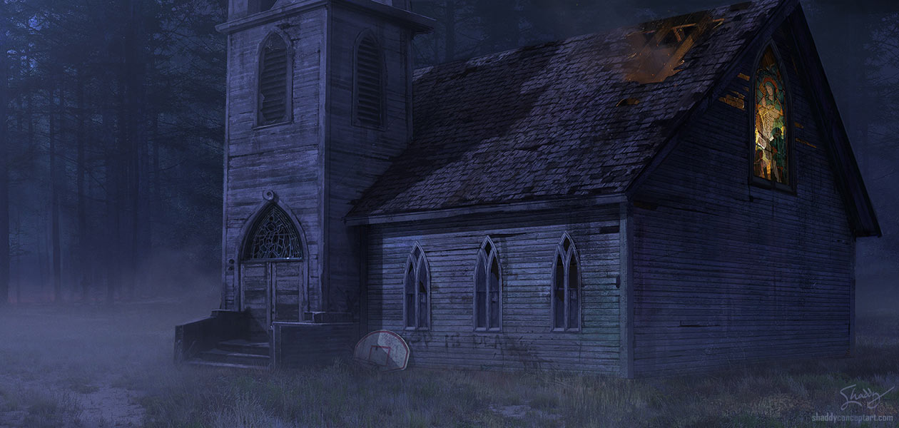 Forest Church Art from The Last of Us