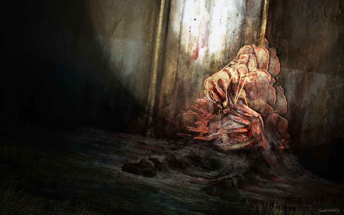 Door Sealed by Infected Art from The Last of Us