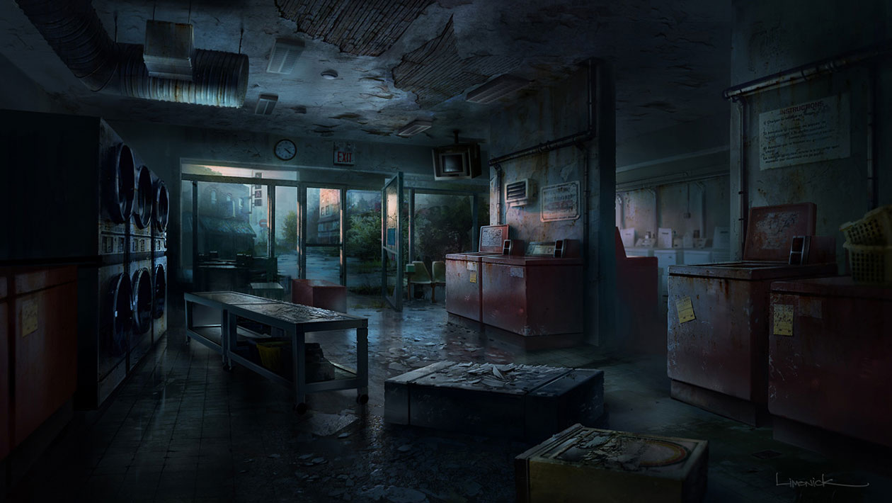 Laundromat Art from The Last of Us