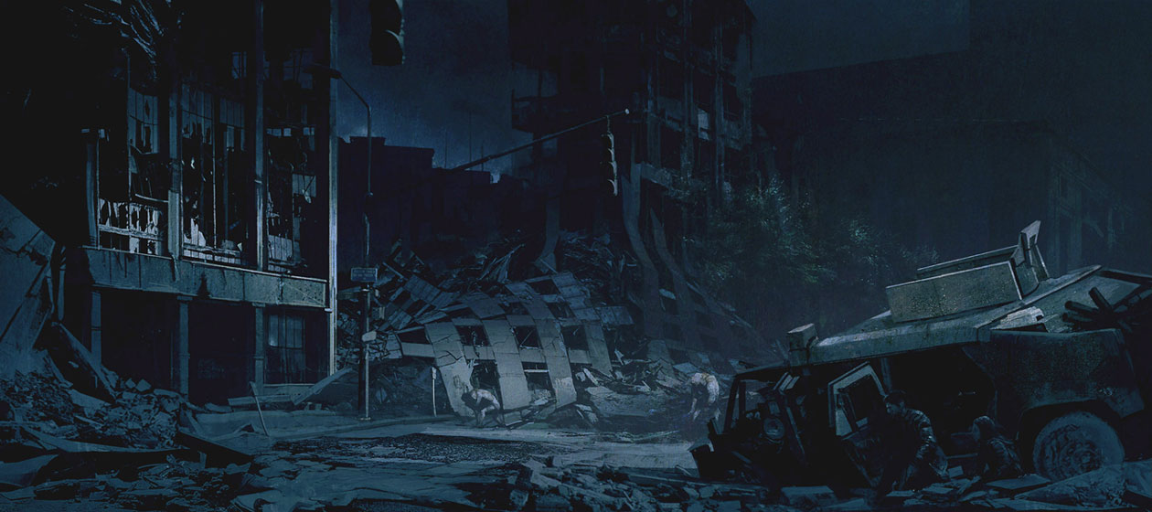 Outdoor Ruins Art from The Last of Us