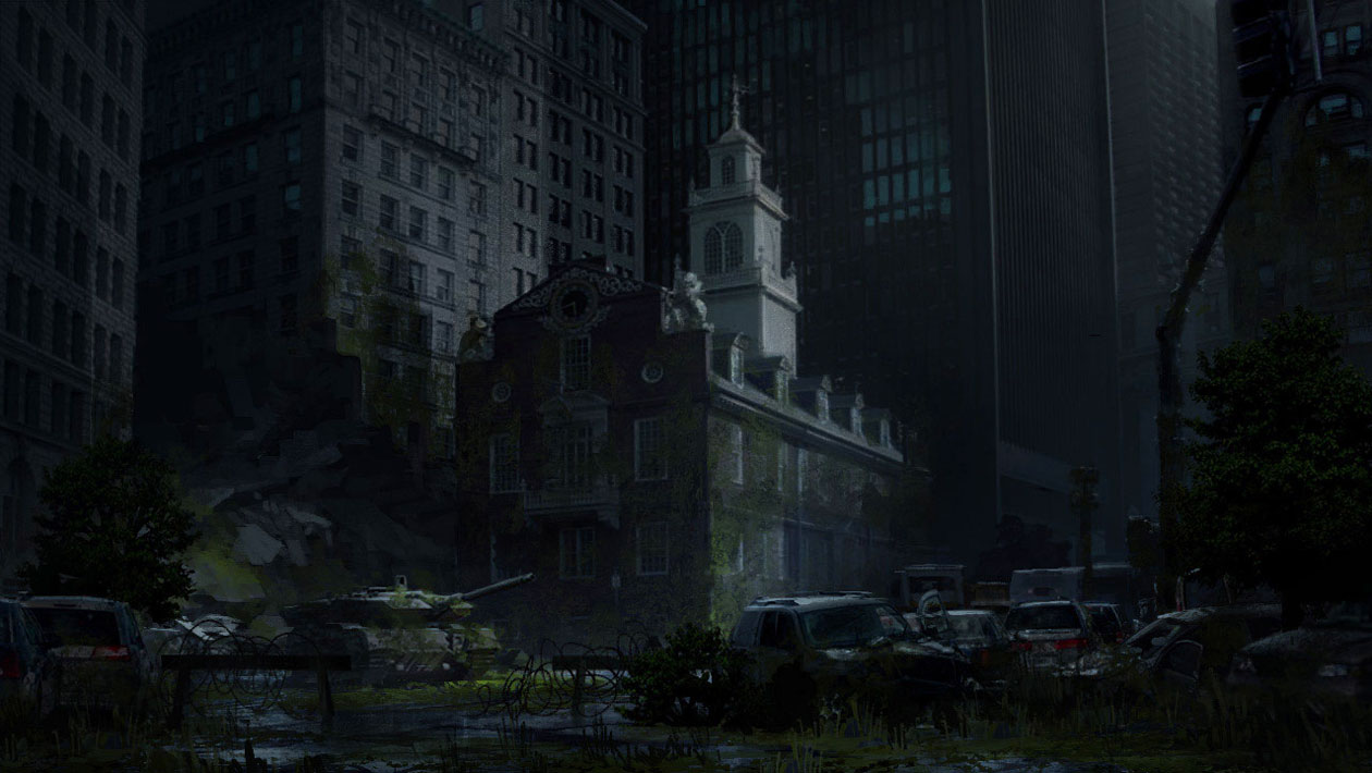 Outskirts Old State House Art from The Last of Us