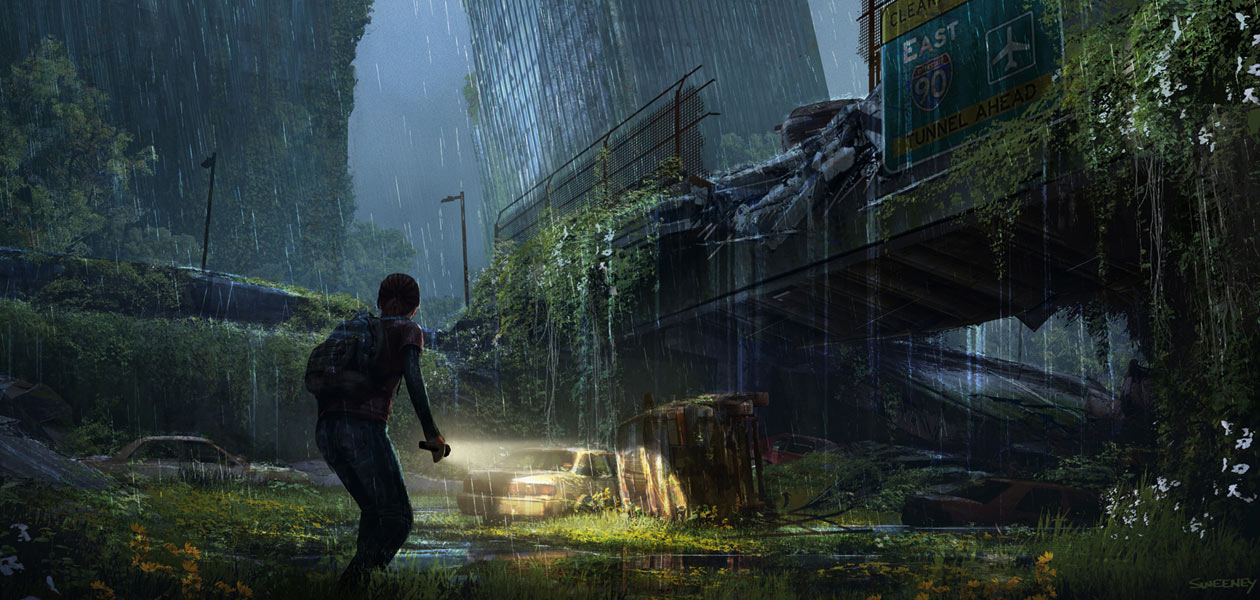 Outskirts Overpass Art from The Last of Us